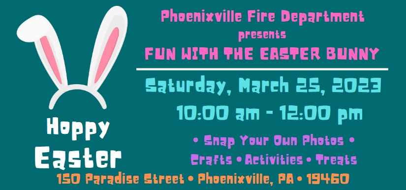 Visit the Easter Bunny at PFD [banner image]